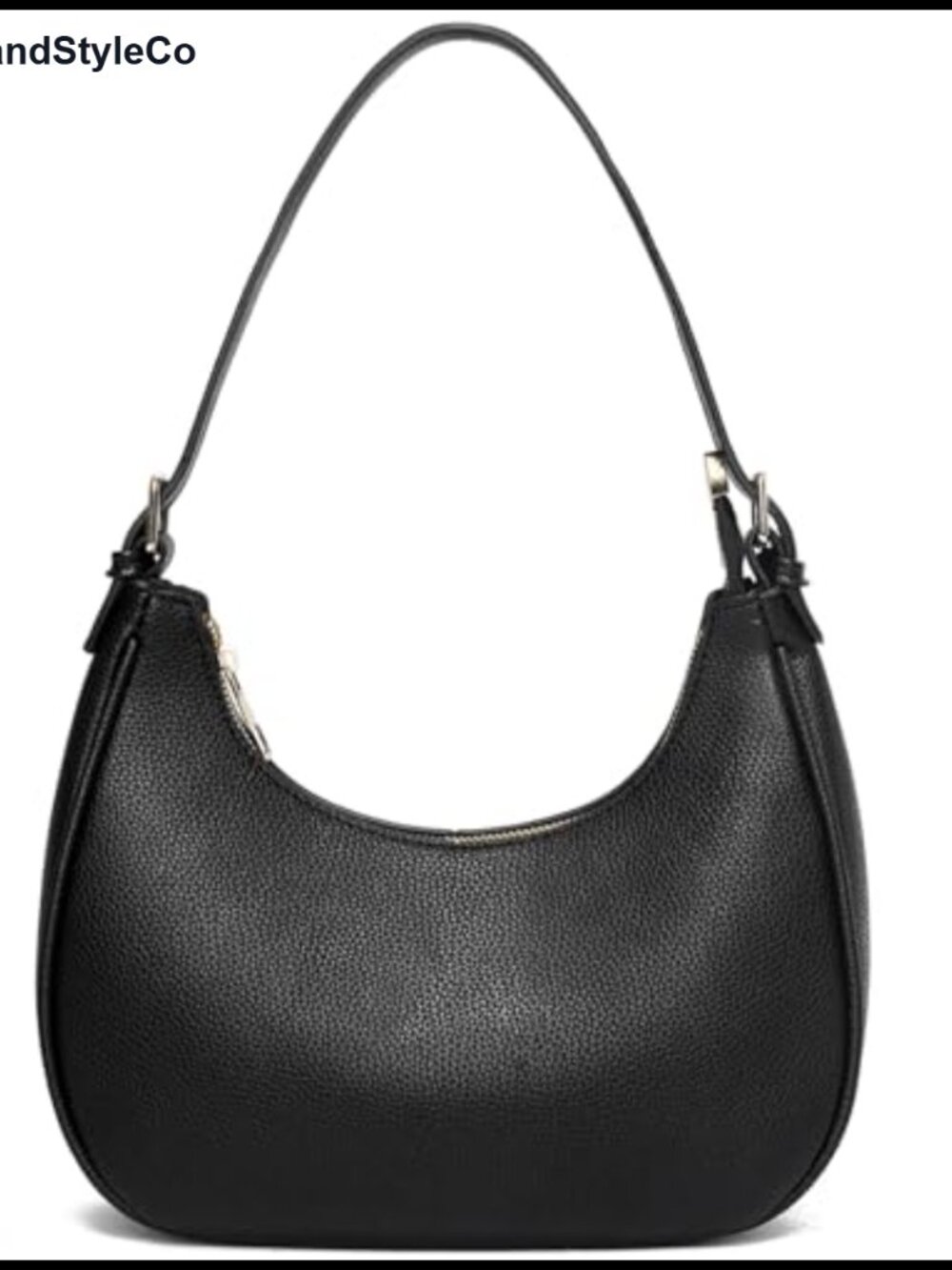 Vegan Leather Retro Crescent Shoulder Bag Purse Crossbody Tote Handbag